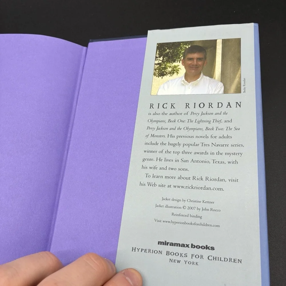 The Titan's Curse by Rick Riordan‎ Hardcover First Edition Percy Jackson Book 3